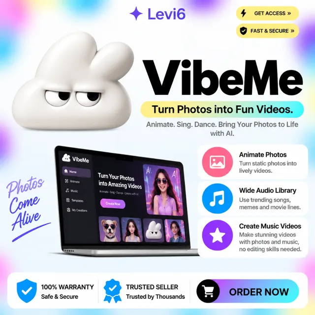 Подписка Vibeme AI Ultimate/Creator 1M | ПОЛНАЯ ГАРАНТИЯ