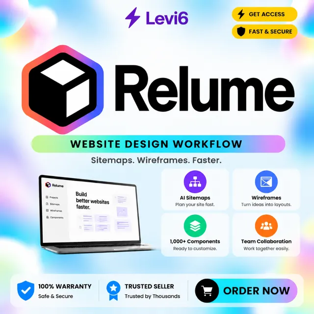 подписка на аккаунт relume ai Starter на 1 месяц