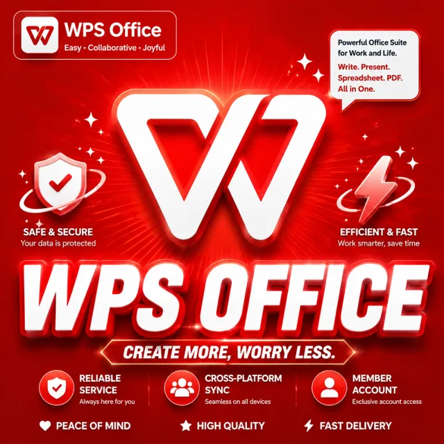 План WPS Office Pro — общий аккаунт на 1/3/6/12 месяцев