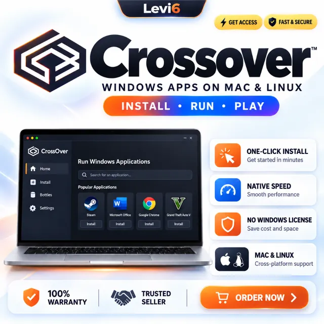 Crossover MacOS/Linux активация срок службы жизни