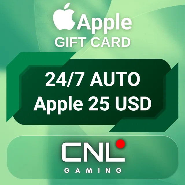 24/7 AUTO | Apple &amp; iTunes 25 долларов США (подарочная карта)