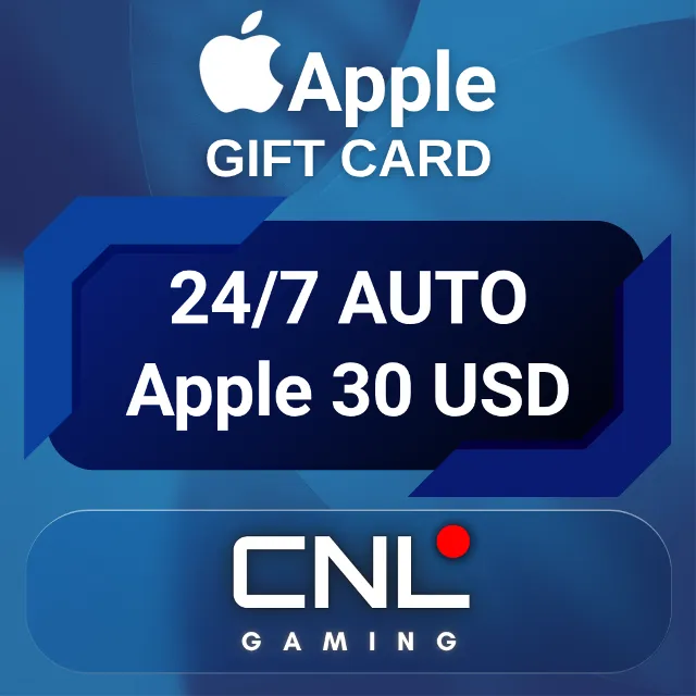 24/7 AUTO | Apple &amp; iTunes 30 долларов США (подарочная карта)