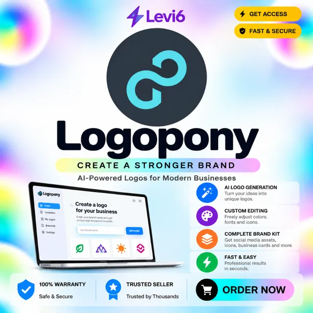 Подписка на Logopony на 1 месяц — базовая/премиум/бизнес