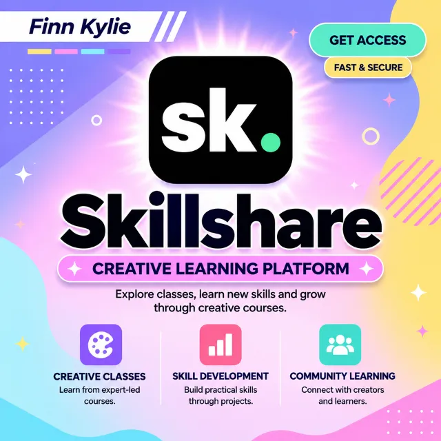 Skillshare Premium, 1 месяц, общий аккаунт