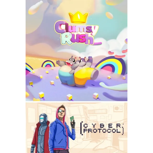 ✅ Clumsy Rush + Cyber Protocol Xbox One|X|S активация