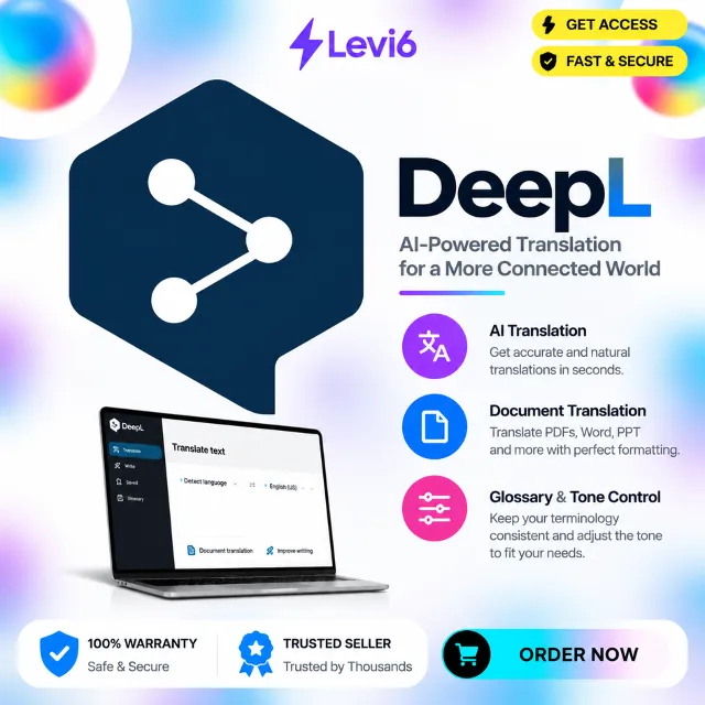 DeepL PRO: Ultimate + Write Pro 1МЕСЯЦ, Личный аккаунт