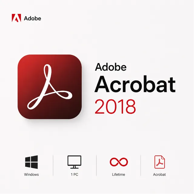 Adobe Acrobat Pro 2018 ОС Windows 1 PC 🔄Lifetime🔄
