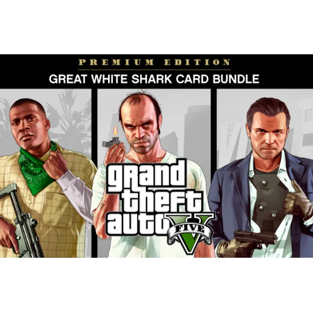 GTAV👑Premium Online Ed&amp;Great White Shark Card Rockstar