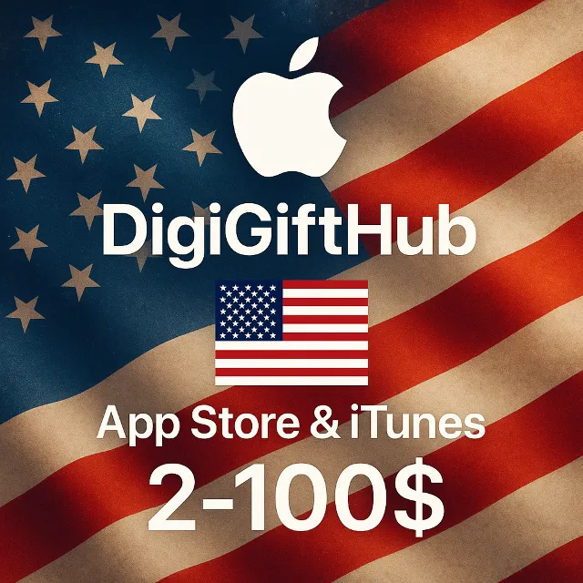 Карта App Store &amp; iTunes 2-100$ США gift card  [Авто]