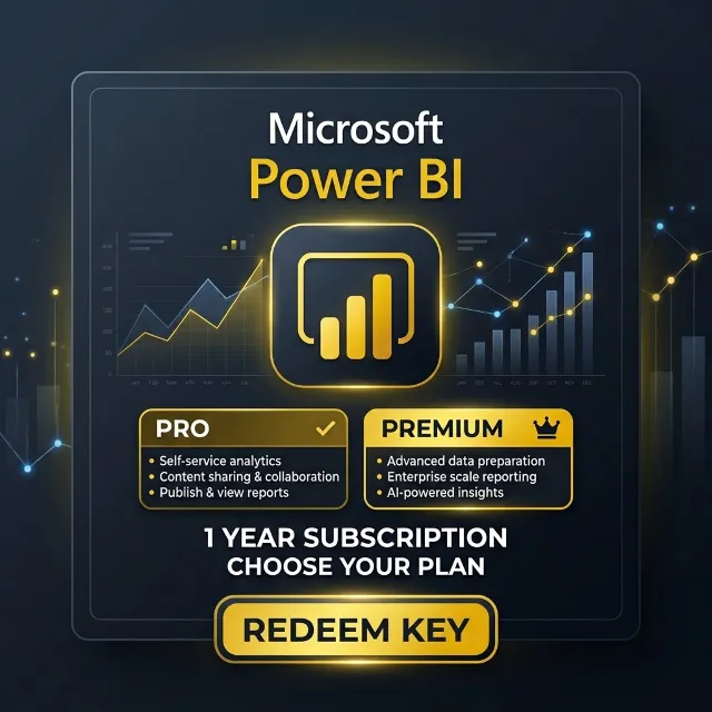 POWER BI PRO/PREMIUM  1 ГОД  КЛЮЧИ