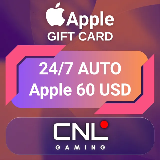 24/7 AUTO | Apple &amp; iTunes 60 долларов США (подарочная карта)