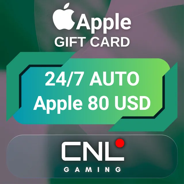 24/7 AUTO | Apple &amp; iTunes 80 долларов США (подарочная карта)