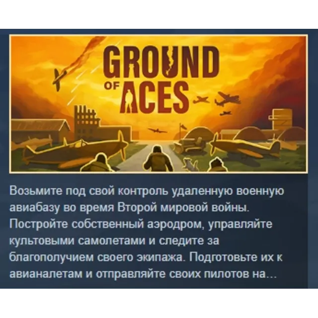 Ground of Aces АВТОДОСТАВКА STEAM GLOBAL МГНОВЕННО ЛИЦЕНЗИЯ