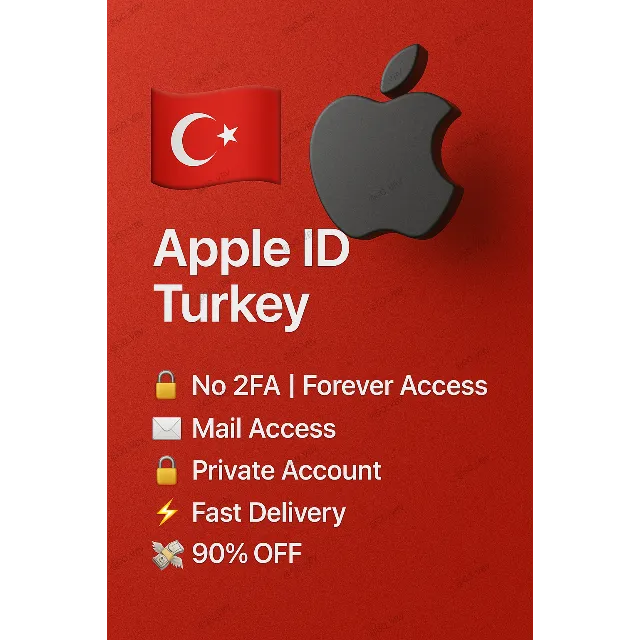 🇹🇷🔐 Apple ID Турция | Нет 2FA | Активно и готово 🚀