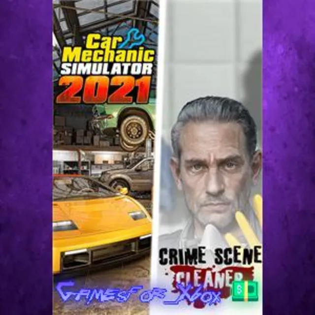 ☀️Crime Scene Cleaner &amp; Car Mechanic Simulator 2021 XBOX