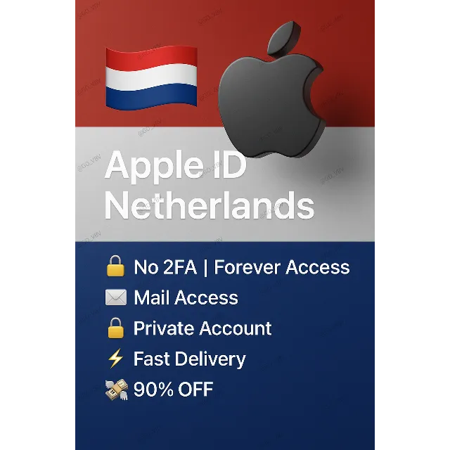 Apple ID Нидерланды 🇳🇱 – Без 2FA | Быстрый доступ 🔐