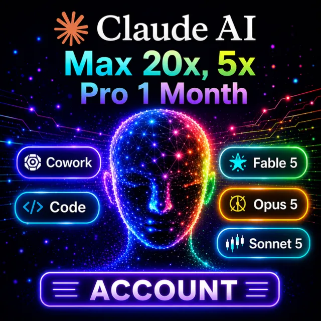 Аккаунт Claude Max 5x, 20x, Pro: Opus 5.5, Fable 5.1| 100% АВТО, ПОЛНАЯ ГАРАНТИЯ