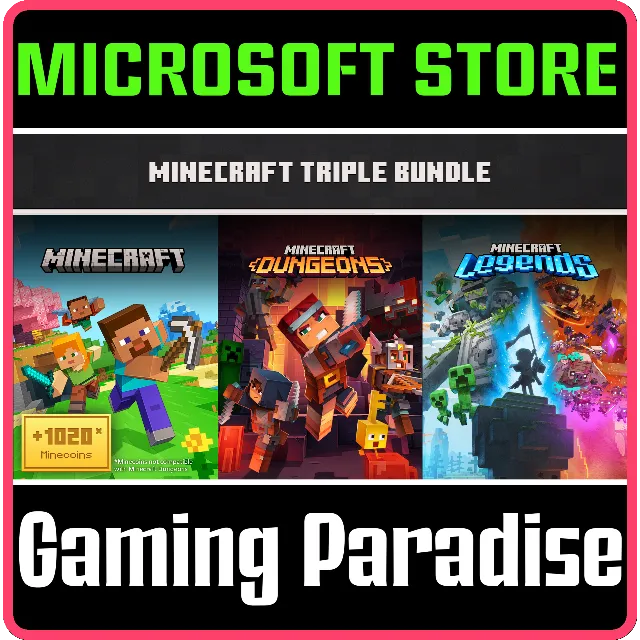 ТРОЙНОЙ КОМПЛЕКТ MINECRAFT FOR PC (WIN) КЛЮЧ/КОД