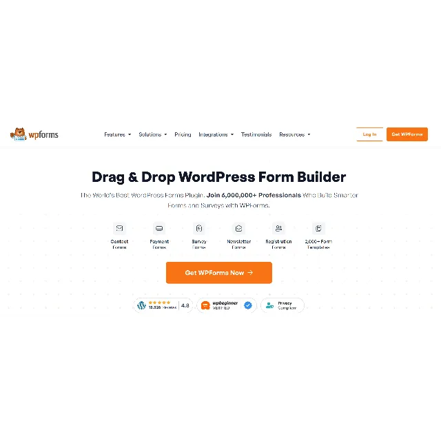 Оригинальная лицензия WPForms Pro на один год