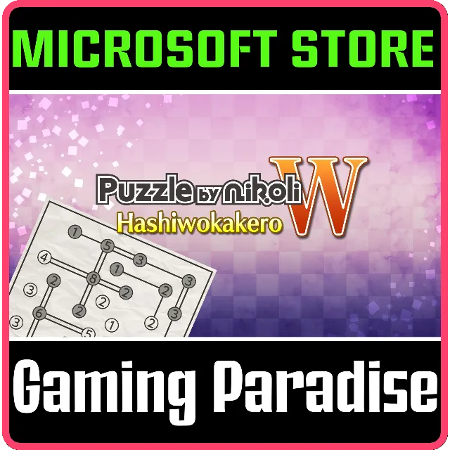 PUZZLE BY NIKOLI W HASHIWOKAKERO (WINDOWS) PC (WIN) КЛЮ