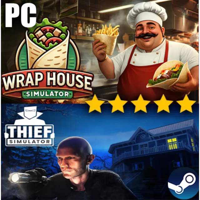 ・WRAP HOUSE SIMULATOR &amp; THIEF SIMULATOR・STEAM АККАУНТ・