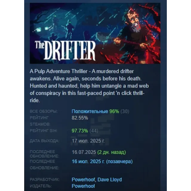 The Drifter АВТОДОСТАВКА STEAM GLOBAL МГНОВЕННО ЛИЦЕНЗИЯ