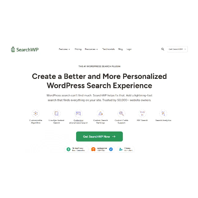 Последняя версия плагина SearchWP Search GPL