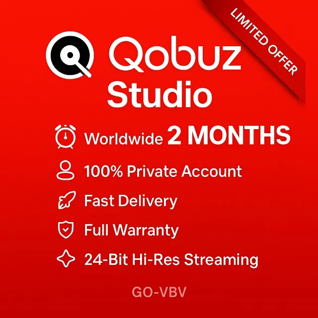 Qobuz Studio – Hi-Res FLAC | 2M | Глобальный доступ🇺🇸