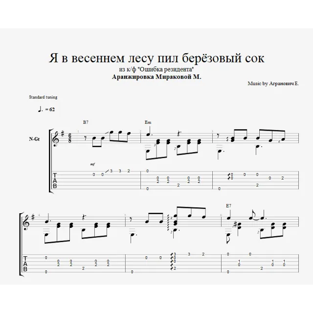 Я в весеннем лесу пил березовый сок