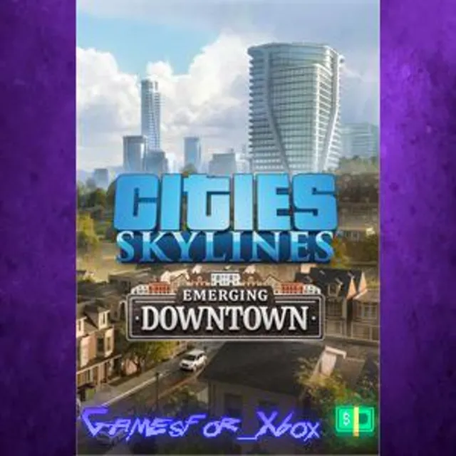 ☀️Cities Skylines - Content Creator Pack: Emerging Downtown XBOX DLC