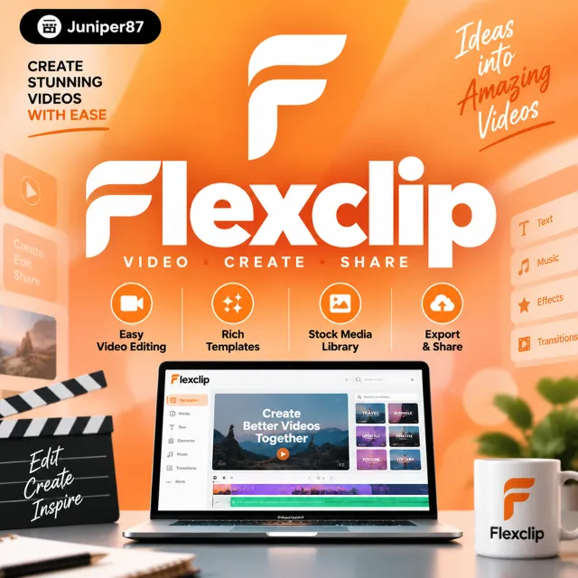 Подписка Flexclip Premium 1 месяц на ваш счет
