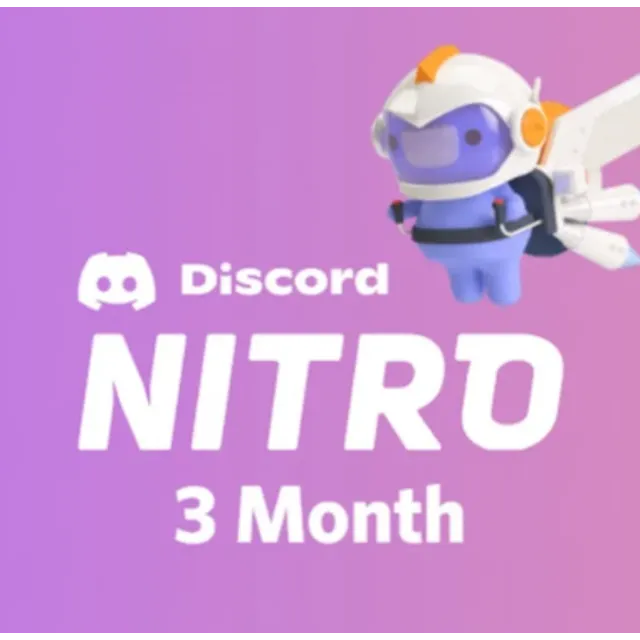 Discord Nitro — 3-месячная пробная версия + 2-кратный б