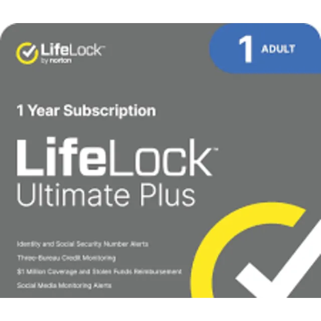 Lifelock Ultimate Plus 2 месяца/1 взрослый(США)