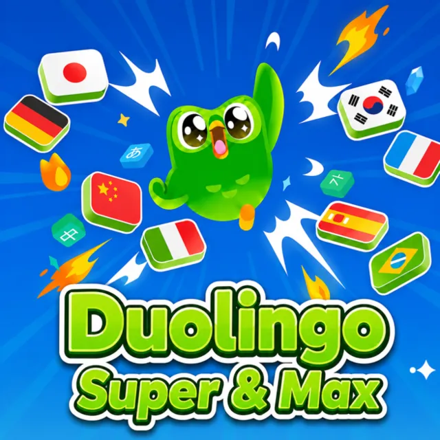 Duolingo Super / MAX 1/12М Индив &amp; Семья На ваш аккаунт