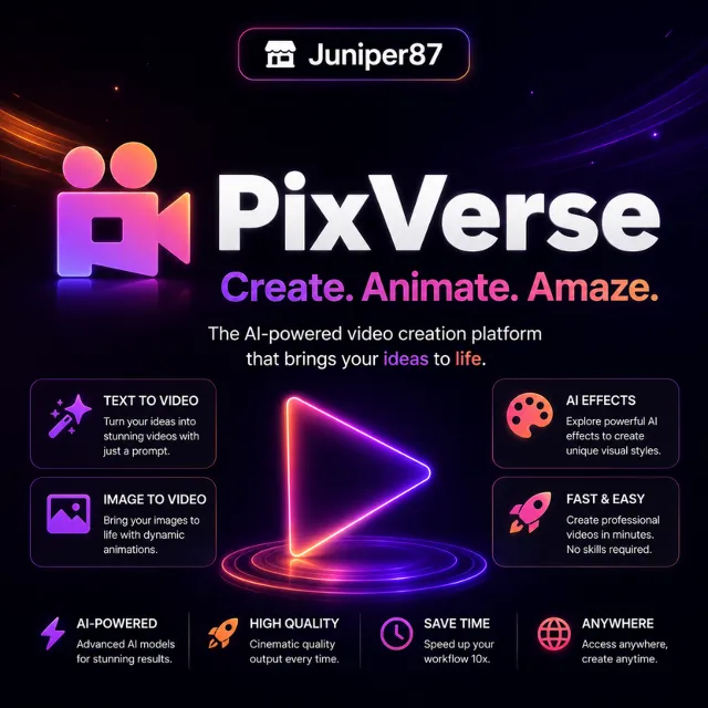 Pixverse AI Standard/Pro/Premium Подписка 1 месяца