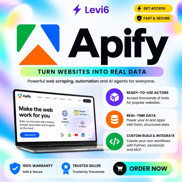 apify ai Starter Подписка 1мес,Личный кабинет
