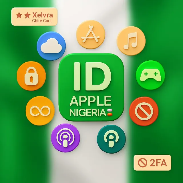 🇳🇬 Apple ID Нигерия | Без 2FA или Телефон | Полный Доступ | Быстрая Доставка 🔐