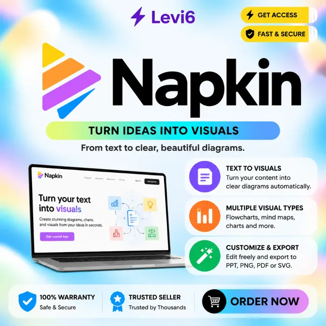 Napkin AI Подписка на 1 месяц для вашего аккаунта