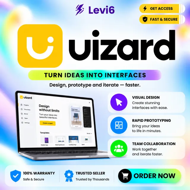 Подписка на Uizard AI Pro 1 месяц