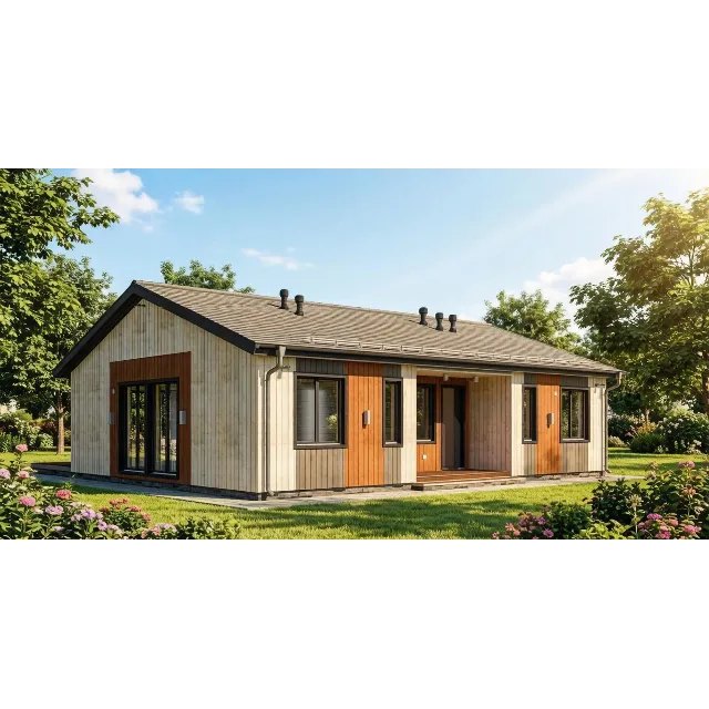 FH-1 — каркасный дом 165,5 м², 3 спальни, мастер-спальня, кабинет и терраса