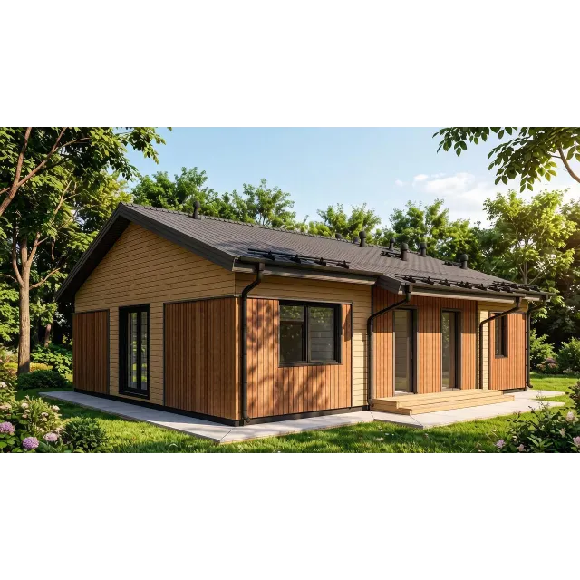 FH-2 — каркасный дом 160,6 м², 3 спальни, мастер спальня, сауна и терраса