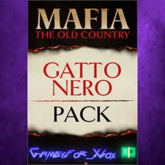 ☀️Mafia The Old Country - Gatto Nero Pack XBOX DLC