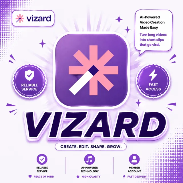 Vizard ai | Создатель | Pro Подписка 1 месяца