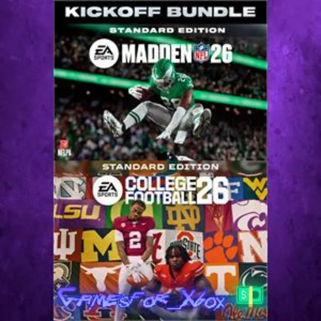 ☀️EA SPORTS Kickoff Bundle Madden NFL 26 Edition &amp; College Football 26 Edition XBOX