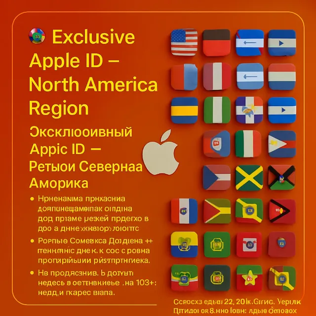 Apple ID США + Канада + Мексика + Другие | Без 2FA 🔐