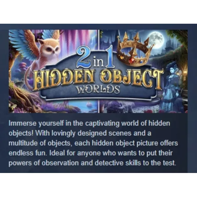 2 in 1 Hidden Object Worlds АВТОДОСТАВКА STEAM GLOBAL МГНОВЕННО ЛИЦЕНЗИЯ