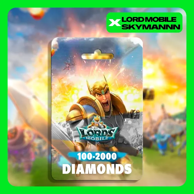 LORDS MOBILE | АЛМАЗЫ | ПОДАРОЧНАЯ КАРТА | БЫСТРО