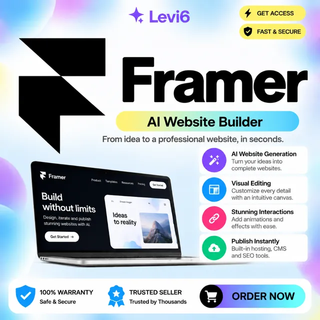FRAMER AI PRO/BASIC ПОДПИСЫВАЙТЕСЬ НА ВАШ АККАУНТ НА ​