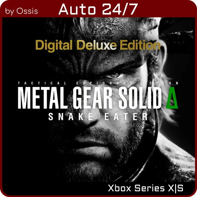 24/7 XBOX METAL GEAR SOLID Δ SNAKE EATER Digital Deluxe