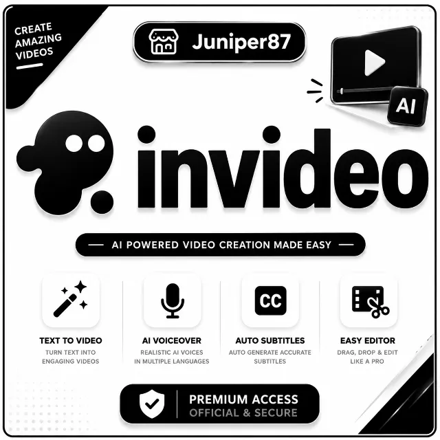 Подписка на Invideo AI Plus на 1 месяц | Личный кабинет